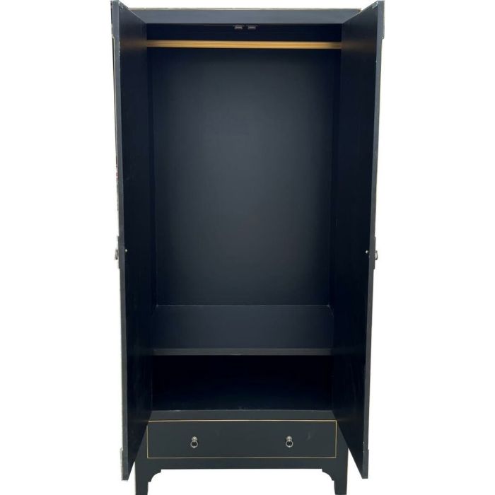 Armario DKD Home Decor 85,5 x 50,5 x 186,2 cm Abeto Negro Madera MDF 1 Armario DKD Home Decor 85,5 x 50,5 x 186,2 cm Abeto Negro Madera MDF 1