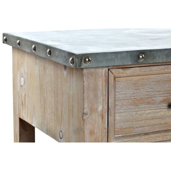 Mueble Auxiliar DKD Home Decor 160 x 40,5 x 81 cm Natural Madera Aluminio 4