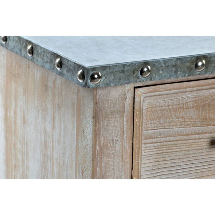Mueble Auxiliar DKD Home Decor 120,5 x 34,5 x 86 cm Natural Madera Aluminio 4
