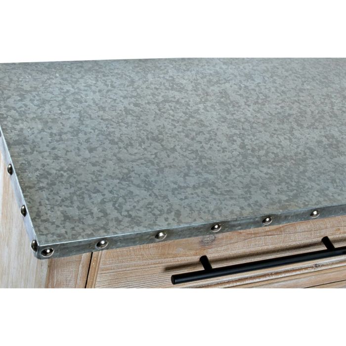 Mueble Auxiliar DKD Home Decor 120,5 x 34,5 x 86 cm Natural Madera Aluminio 3