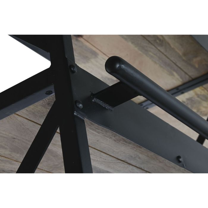Estantería DKD Home Decor 180 x 35 x 220 cm Natural Negro Metal Madera de mango