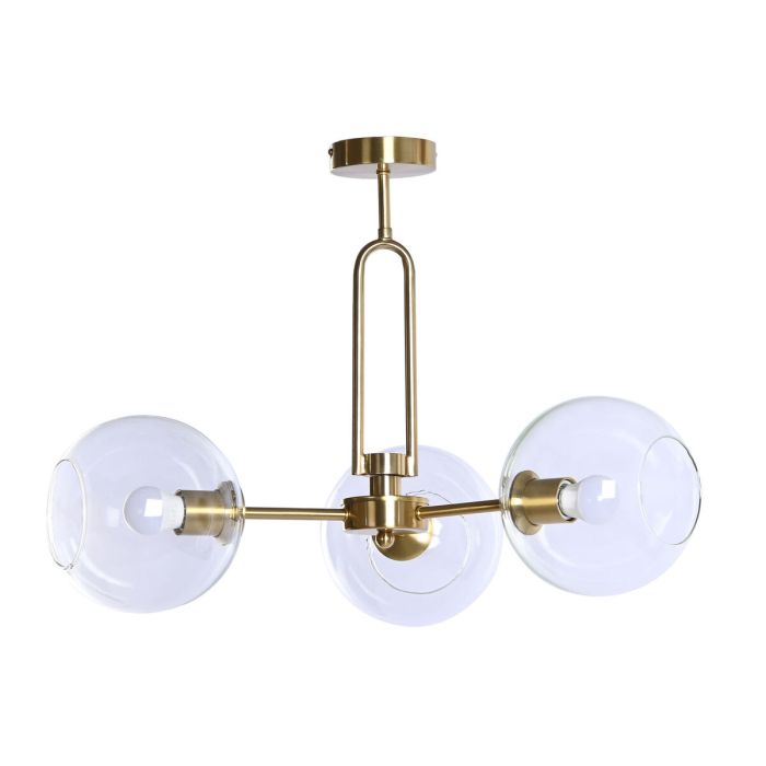 Lámpara de Techo DKD Home Decor 56 x 56 x 36 cm Cristal Dorado Metal 50 W 1