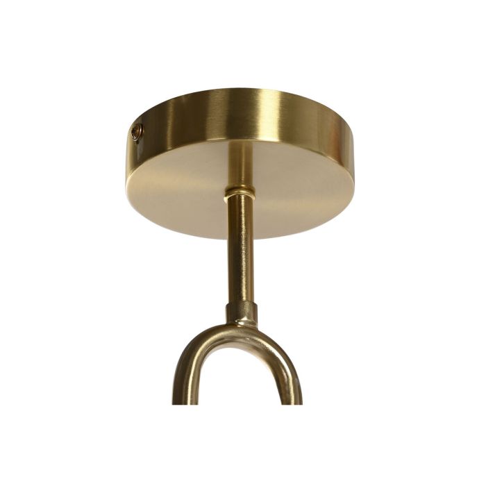 Lámpara de Techo DKD Home Decor 56 x 56 x 36 cm Cristal Dorado Metal 50 W 5
