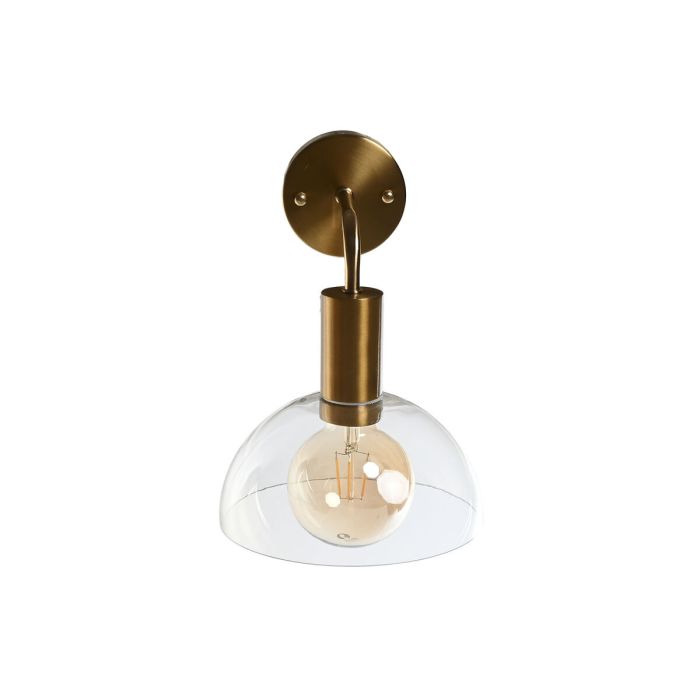 Lámpara de Pared DKD Home Decor 20 x 25 x 28 cm Cristal Dorado Metal 220 V 50 W Moderno 2