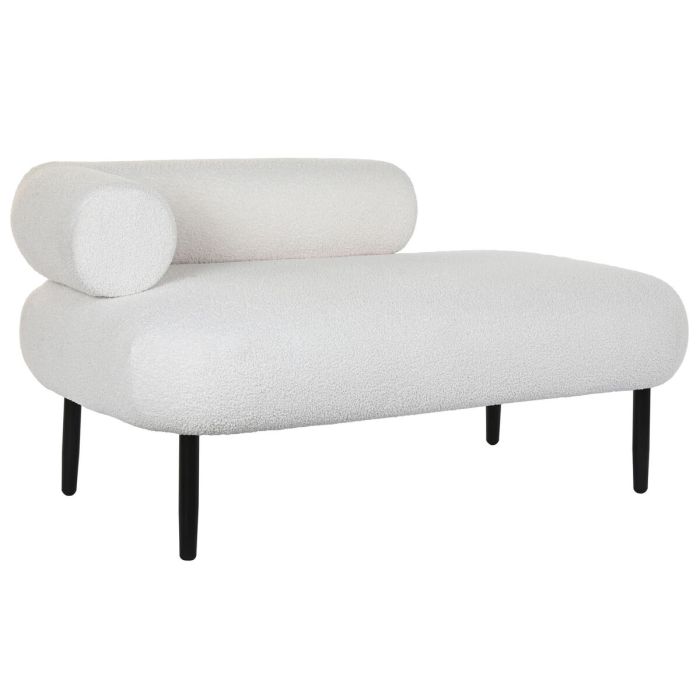 Sofá DKD Home Decor Blanco Negro Metal Scandi 127,5 x 73,5 x 64 cm 4