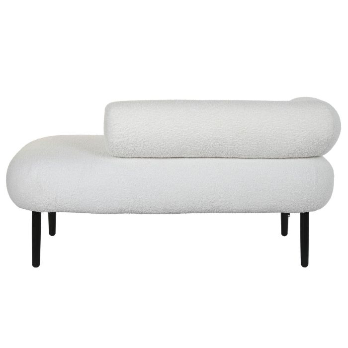 Sofá DKD Home Decor Blanco Negro Metal Scandi 127,5 x 73,5 x 64 cm 2