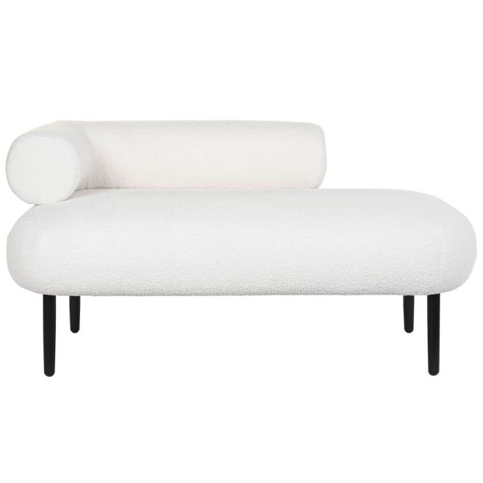 Sofá DKD Home Decor Blanco Negro Metal Scandi 127,5 x 73,5 x 64 cm 1