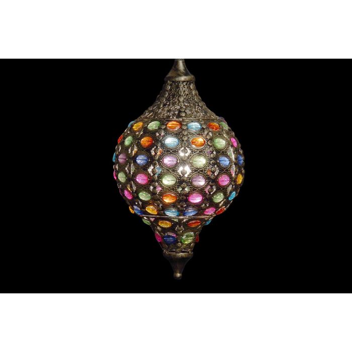 Lámpara de Techo DKD Home Decor Dorado Metal Multicolor 40 W 50 W 24 x 24 x 42 cm 1