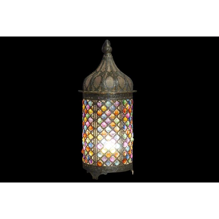Lámpara de mesa DKD Home Decor Dorado Metal Multicolor 220 V 40 W 50 W 25 x 25 x 59 cm 1