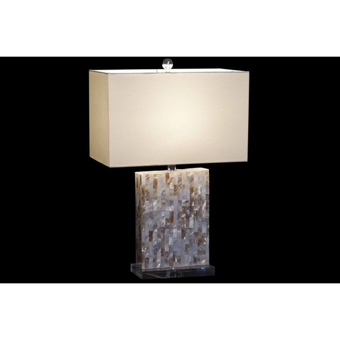 Lámpara de mesa DKD Home Decor 40 x 23 x 62 cm Gris Blanco 220 V Acrílico 60 W 1