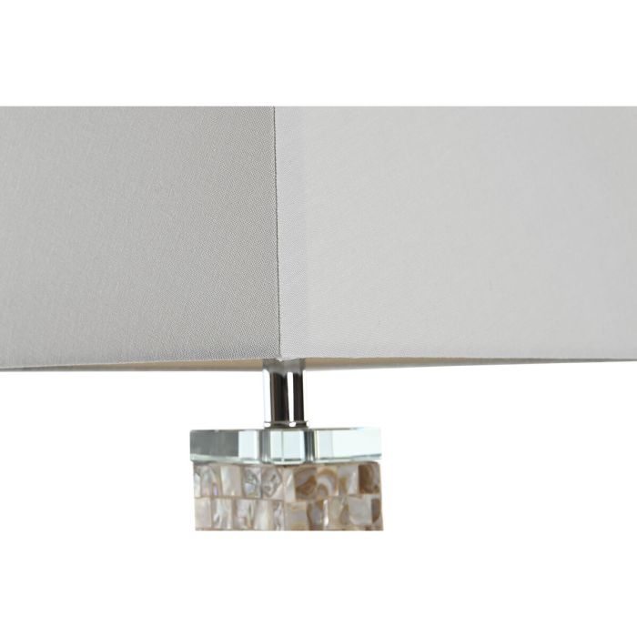 Lámpara de mesa DKD Home Decor Cristal Gris Blanco 220 V 36 x 36 x 70 cm 60 W 5
