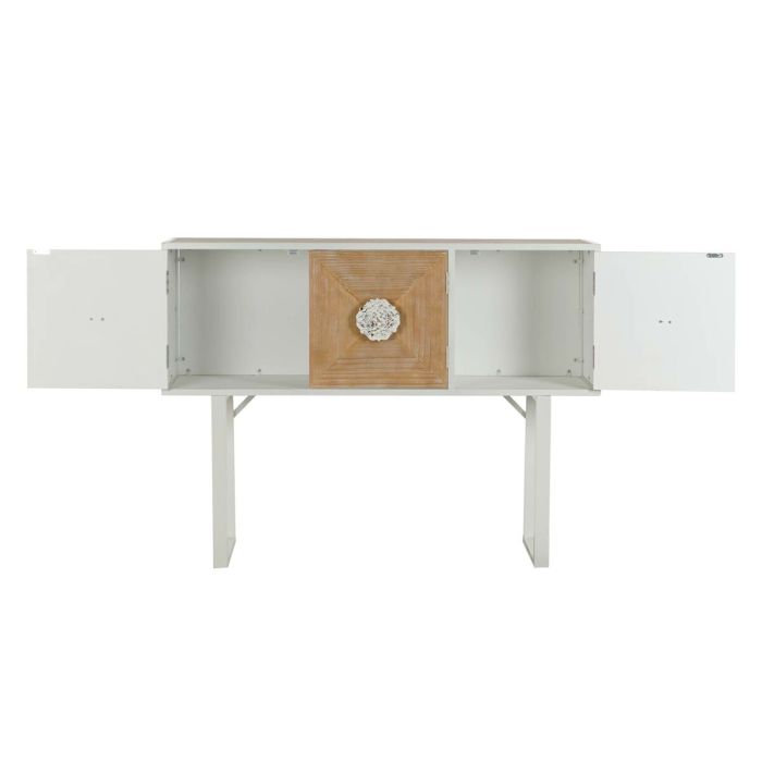 Mesa auxiliar DKD Home Decor Abeto Metal Blanco 120 x 35 x 90 cm 7