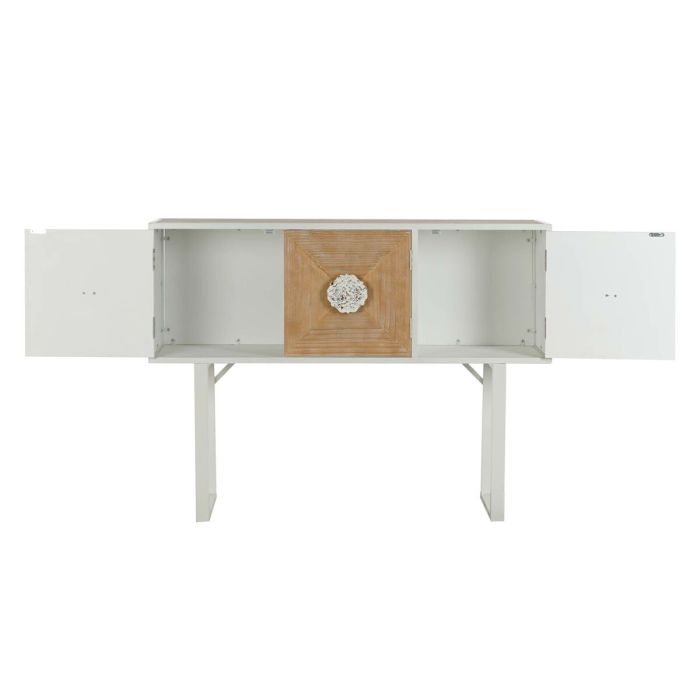 Consola DKD Home Decor Blanco Metal Abeto 120 x 35 x 90 cm 7