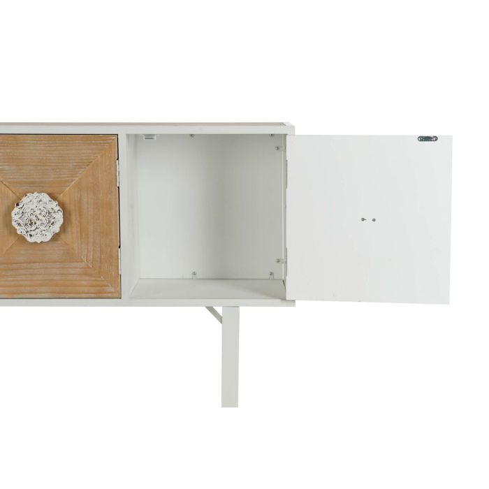 Mesa auxiliar DKD Home Decor Abeto Metal Blanco 120 x 35 x 90 cm 5