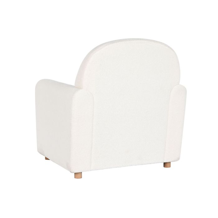 Butaca DKD Home Decor Blanco Poliéster Madera 79 x 72 x 86 cm 1