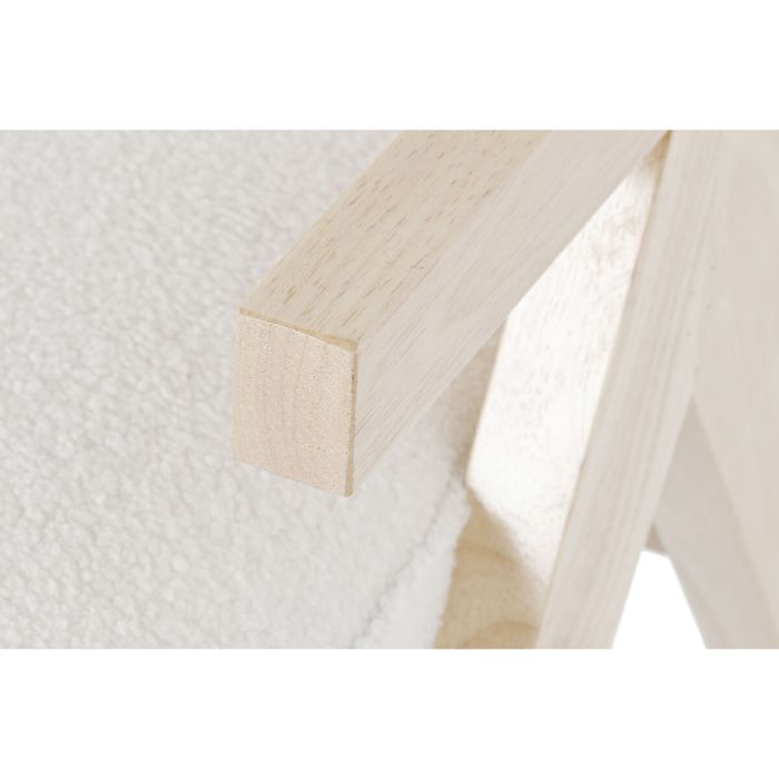 Butaca DKD Home Decor Blanco Poliéster Madera 64 x 66 x 79 cm 4