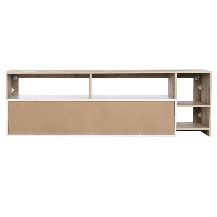 Mueble de TV DKD Home Decor 184 x 42 x 58 cm Metal Marrón Blanco Madera MDF 2