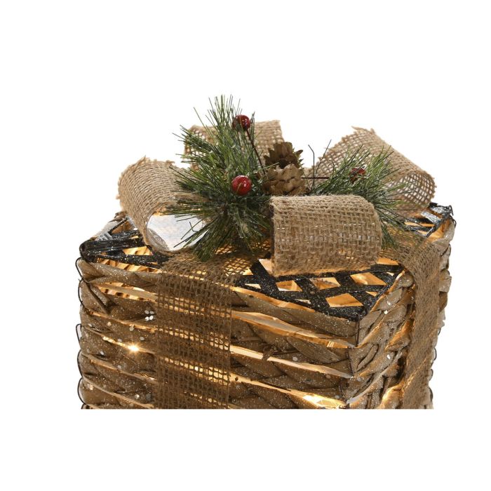 Adorno Navideño DKD Home Decor Natural 25 x 25 x 25 cm (3 Piezas) 3