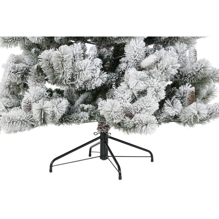 Árbol de Navidad DKD Home Decor Blanco Verde Polietileno Nevado 140 x 140 x 210 cm 3