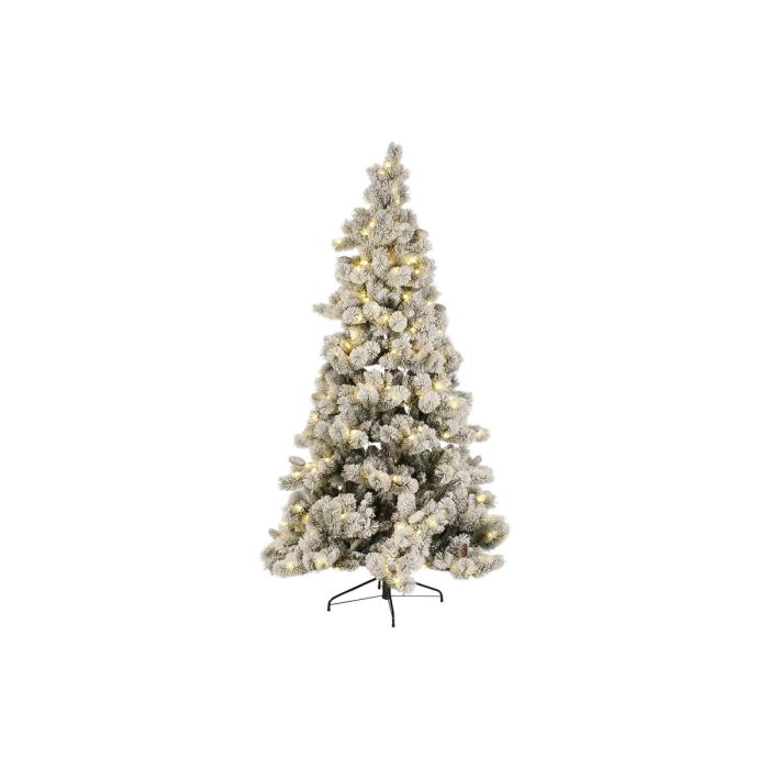 Árbol de Navidad DKD Home Decor Blanco Verde Polietileno Nevado 140 x 140 x 210 cm 1