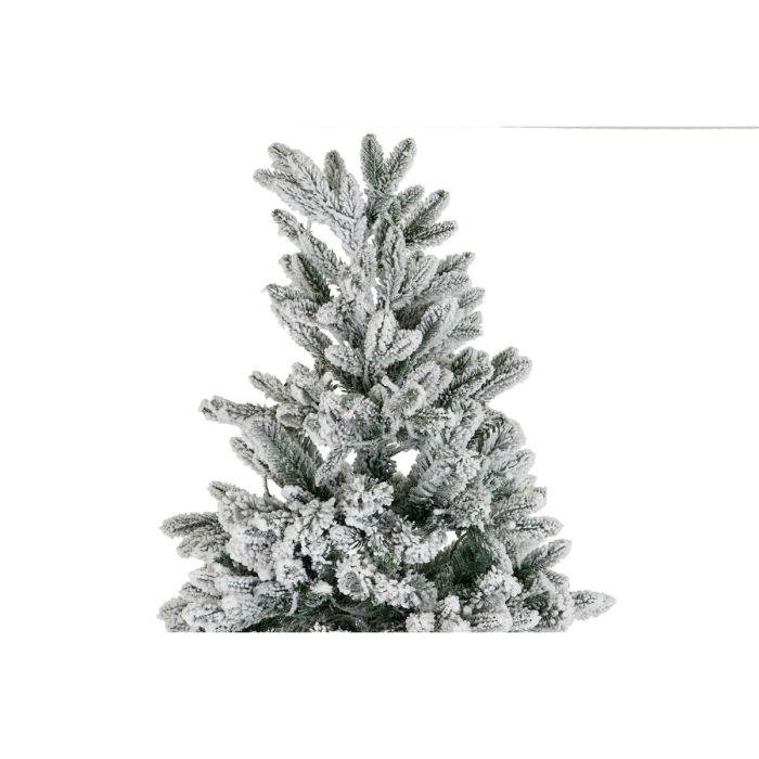 Árbol de Navidad DKD Home Decor Blanco Verde Polietileno Nevado 140 x 140 x 210 cm 3