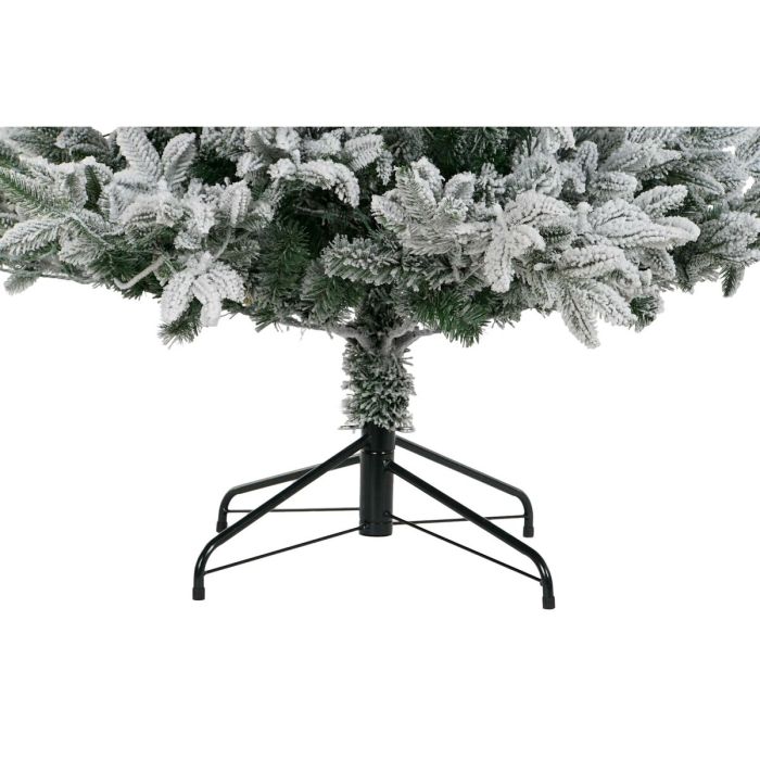 Árbol de Navidad DKD Home Decor Blanco Verde Polietileno Nevado 140 x 140 x 210 cm 5