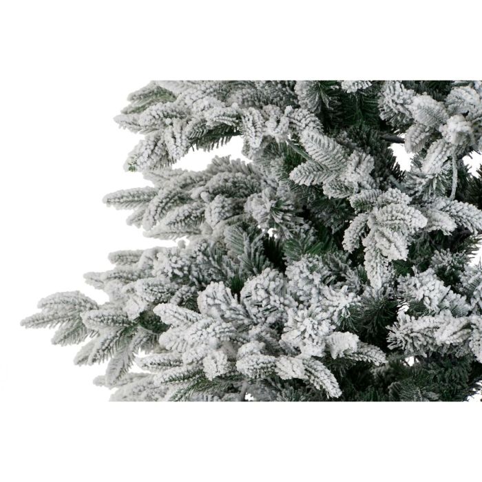 Árbol de Navidad DKD Home Decor Blanco Verde Polietileno Nevado 140 x 140 x 210 cm 4