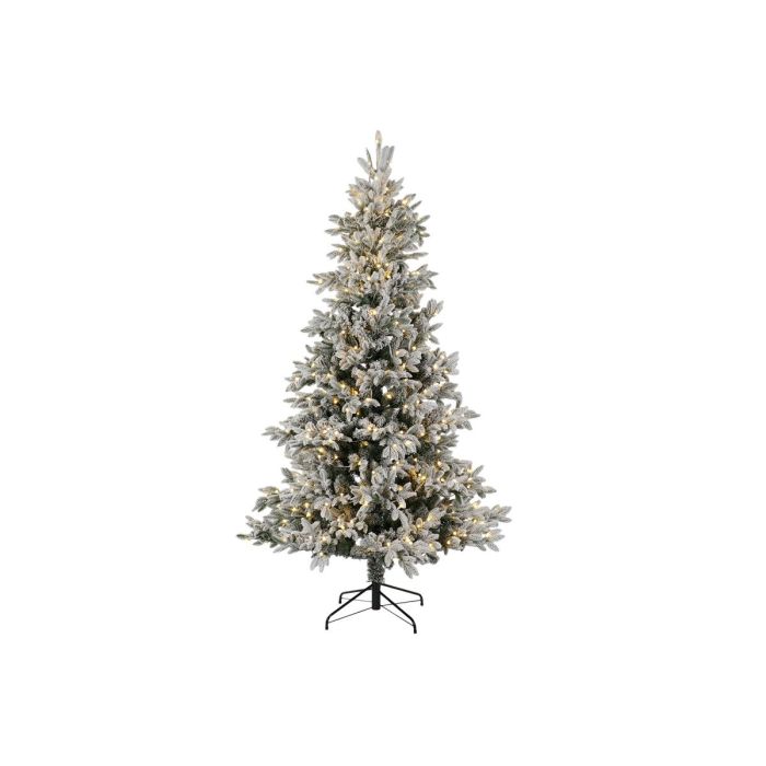 Árbol de Navidad DKD Home Decor Blanco Verde Polietileno Nevado 140 x 140 x 210 cm 1