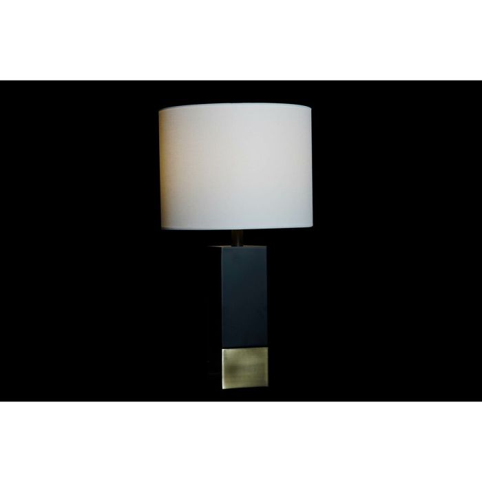 Lámpara de mesa DKD Home Decor Negro Dorado Metal Blanco 220 V 36 x 36 x 60 cm 50 W 2