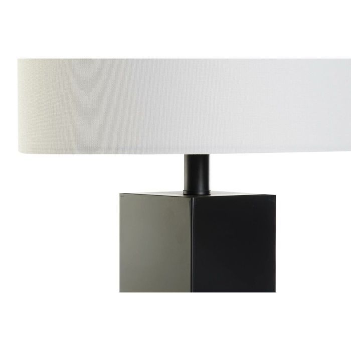 Lámpara de mesa DKD Home Decor Negro Dorado Metal Blanco 220 V 36 x 36 x 60 cm 50 W 1