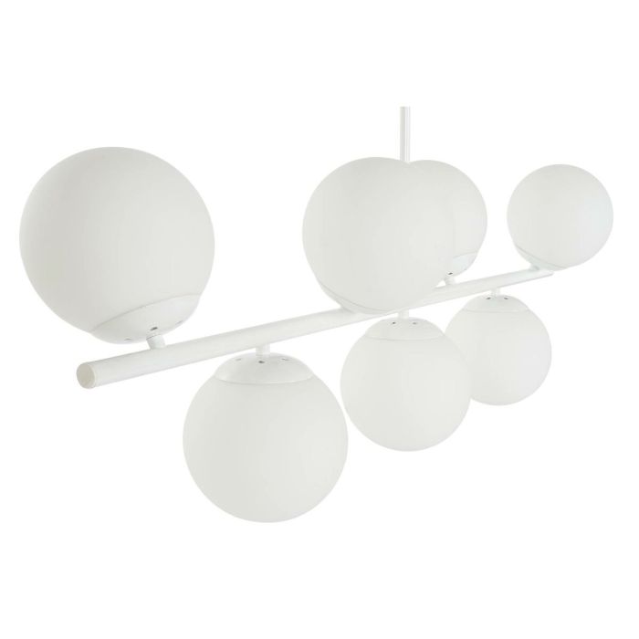 Lámpara de Techo DKD Home Decor 98 x 45 x 30 cm Cristal Metal Blanco 50 W 3