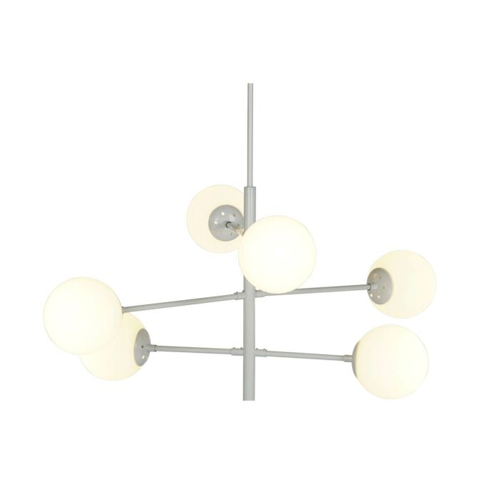 Lámpara de Techo DKD Home Decor 96 x 73 x 50 cm Cristal Metal Blanco 50 W 4