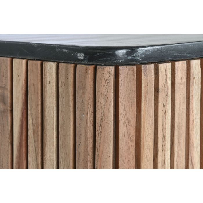 Mesa de Centro DKD Home Decor Mármol Acacia 115 x 65 x 45 cm 2