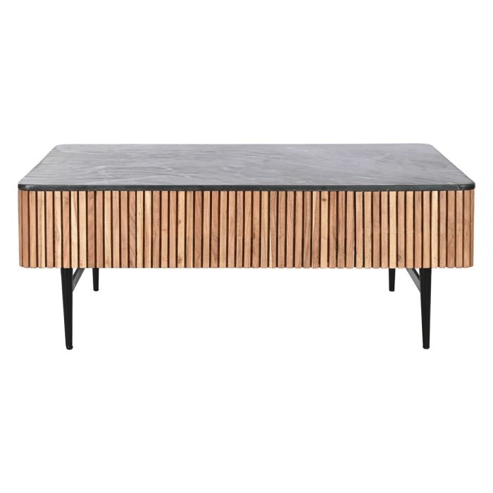 Mesa de Centro DKD Home Decor Mármol Acacia 115 x 65 x 45 cm 1