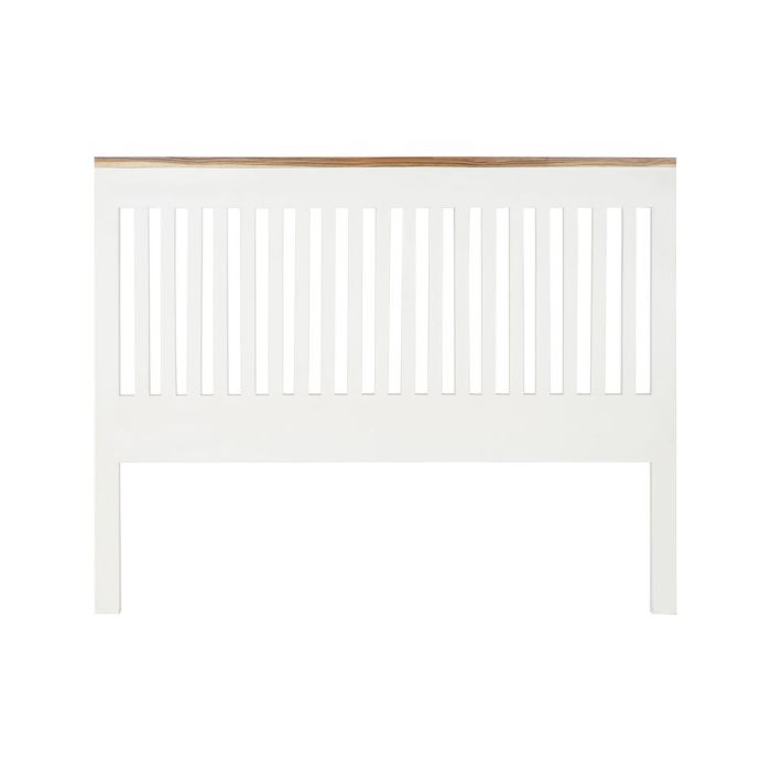 Cabecero de Cama DKD Home Decor Blanco Marrón Acacia Madera de mango 165 x 3 x 135 cm