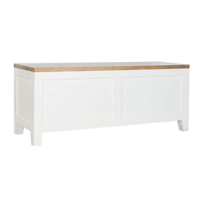 Mueble de TV DKD Home Decor Blanco Marrón Acacia Madera de mango 125 x 40 x 50 cm 1