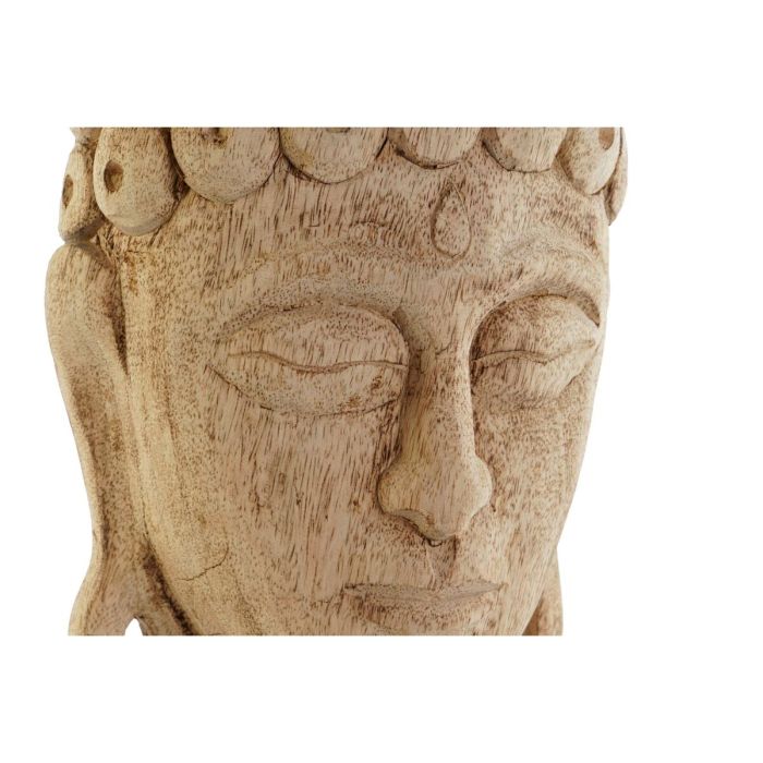 Figura Decorativa DKD Home Decor Marrón Natural Buda Oriental 20 x 12 x 48 cm 1