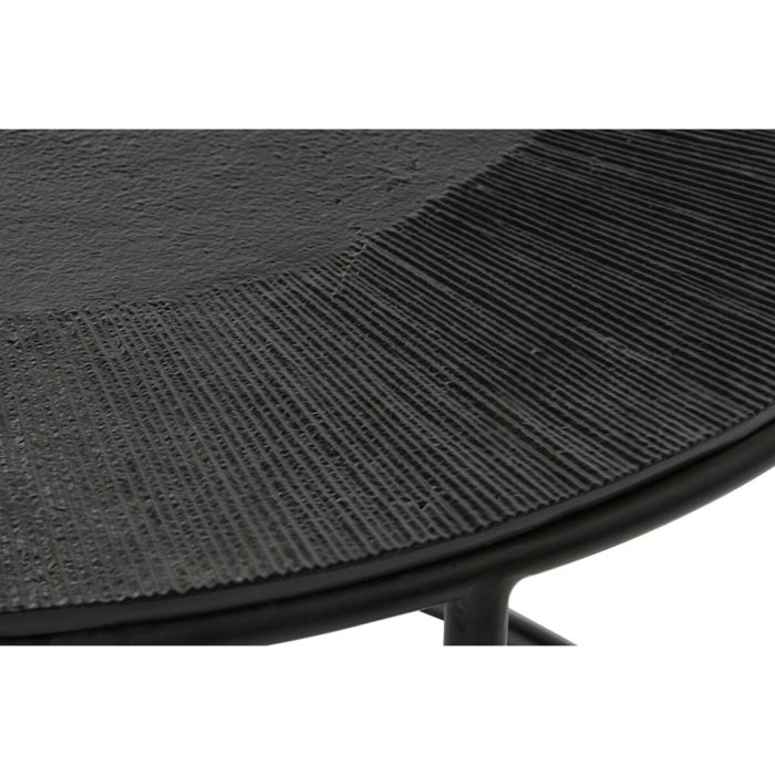 Juego de 2 mesas DKD Home Decor Negro Metal Aluminio 76 x 76 x 44 cm 1
