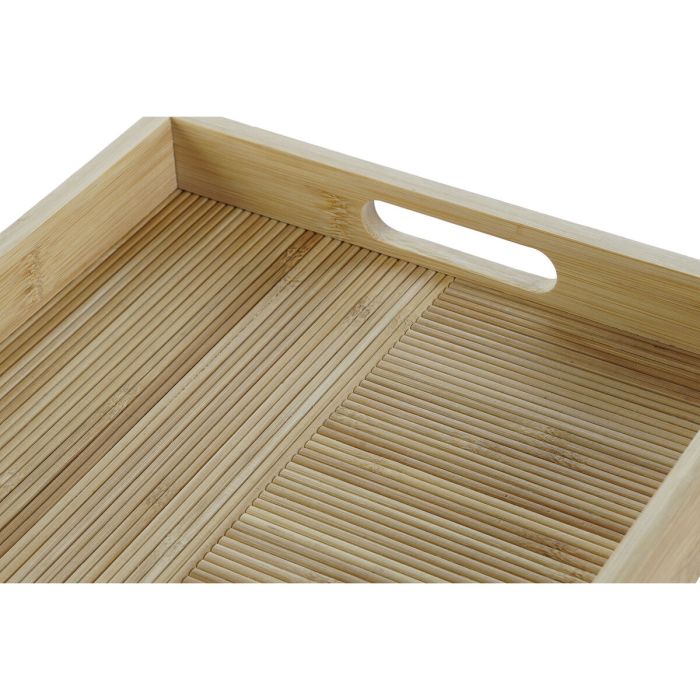 Bandeja DKD Home Decor Natural Bambú 43 x 27 x 4,5 cm 2