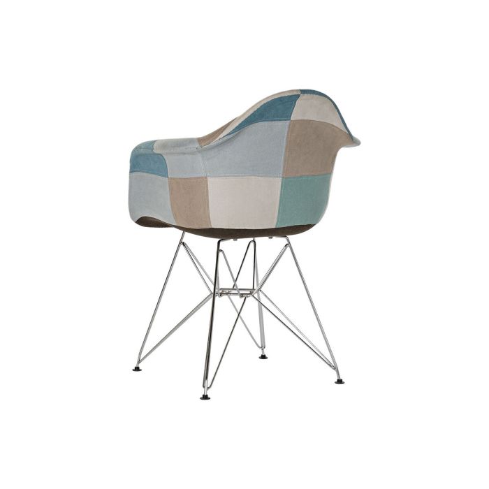 Silla DKD Home Decor Verde Marrón claro Metal 63 x 61 x 83 cm 1