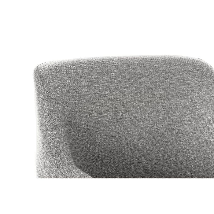 Sillón DKD Home Decor Negro Gris claro Metal 66 x 62 x 76,5 cm 5 Sillón DKD Home Decor Negro Gris claro Metal 66 x 62 x 76,5 cm 5
