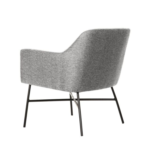 Sillón DKD Home Decor Negro Gris claro Metal 66 x 62 x 76,5 cm 1 Sillón DKD Home Decor Negro Gris claro Metal 66 x 62 x 76,5 cm 1