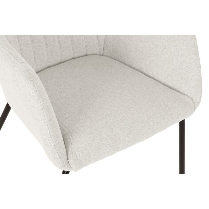 Silla DKD Home Decor Beige Metal 59,5 x 60,5 x 78 cm 6 Silla DKD Home Decor Beige Metal 59,5 x 60,5 x 78 cm 6