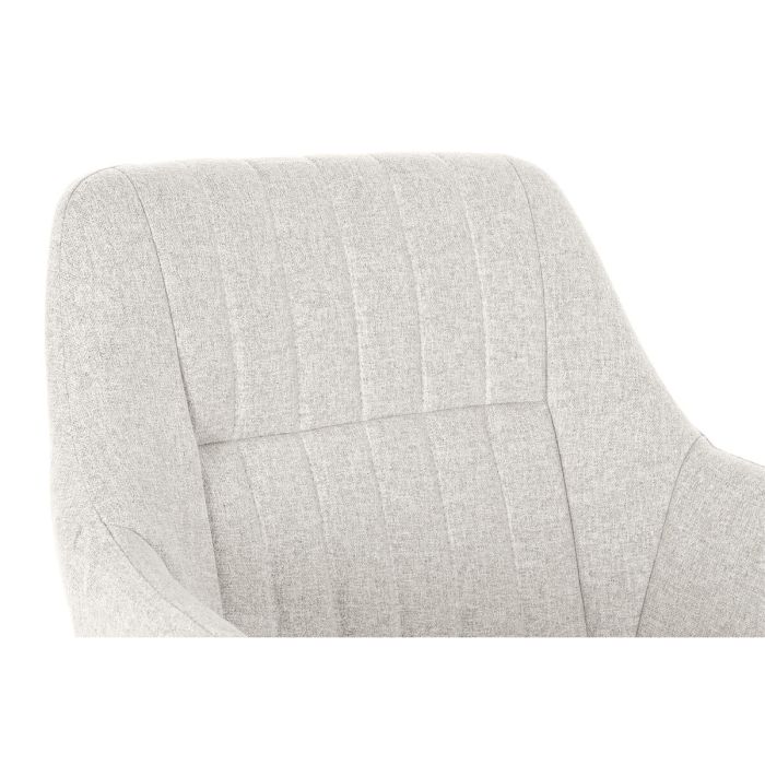 Silla DKD Home Decor Beige Metal 59,5 x 60,5 x 78 cm 5 Silla DKD Home Decor Beige Metal 59,5 x 60,5 x 78 cm 5