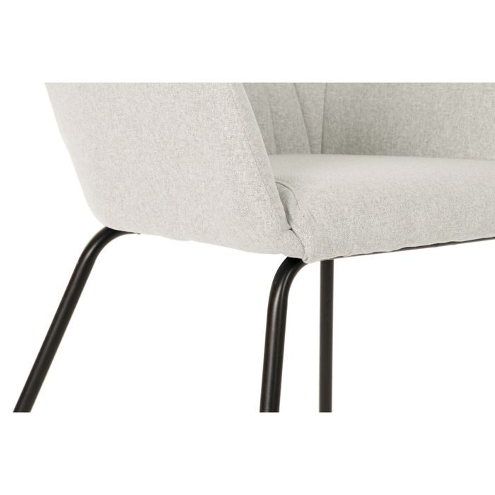 Silla DKD Home Decor Beige Metal 59,5 x 60,5 x 78 cm 4 Silla DKD Home Decor Beige Metal 59,5 x 60,5 x 78 cm 4