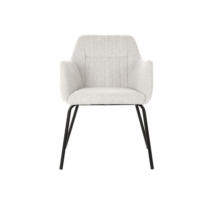 Silla DKD Home Decor Beige Metal 59,5 x 60,5 x 78 cm 2 Silla DKD Home Decor Beige Metal 59,5 x 60,5 x 78 cm 2