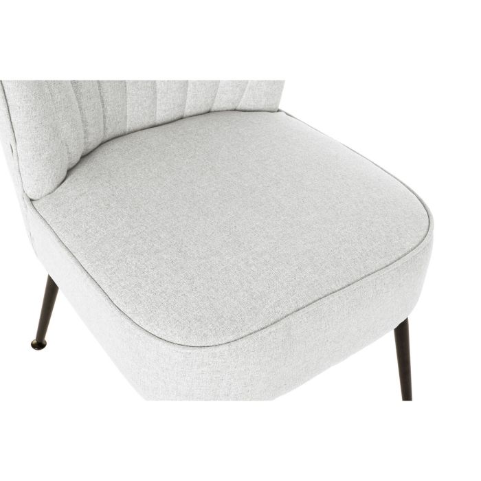 Sillón DKD Home Decor Negro Beige Greige Metal 55 x 64 x 72,5 cm 6 Sillón DKD Home Decor Negro Beige Greige Metal 55 x 64 x 72,5 cm 6