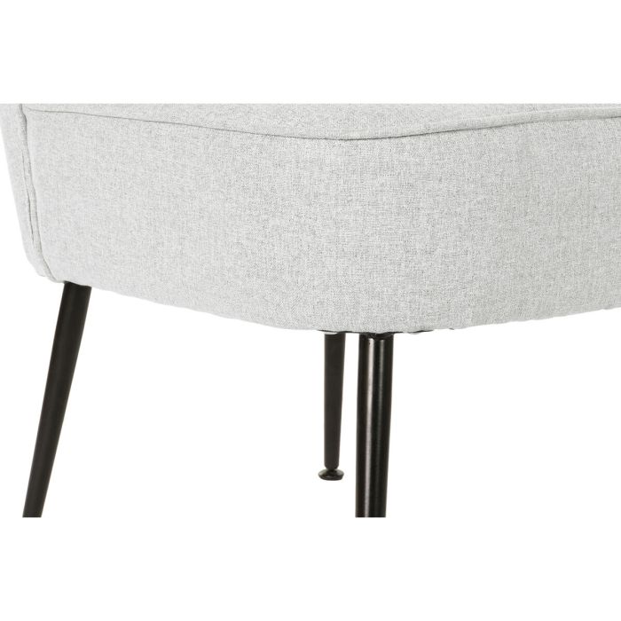 Sillón DKD Home Decor Negro Beige Greige Metal 55 x 64 x 72,5 cm 4 Sillón DKD Home Decor Negro Beige Greige Metal 55 x 64 x 72,5 cm 4