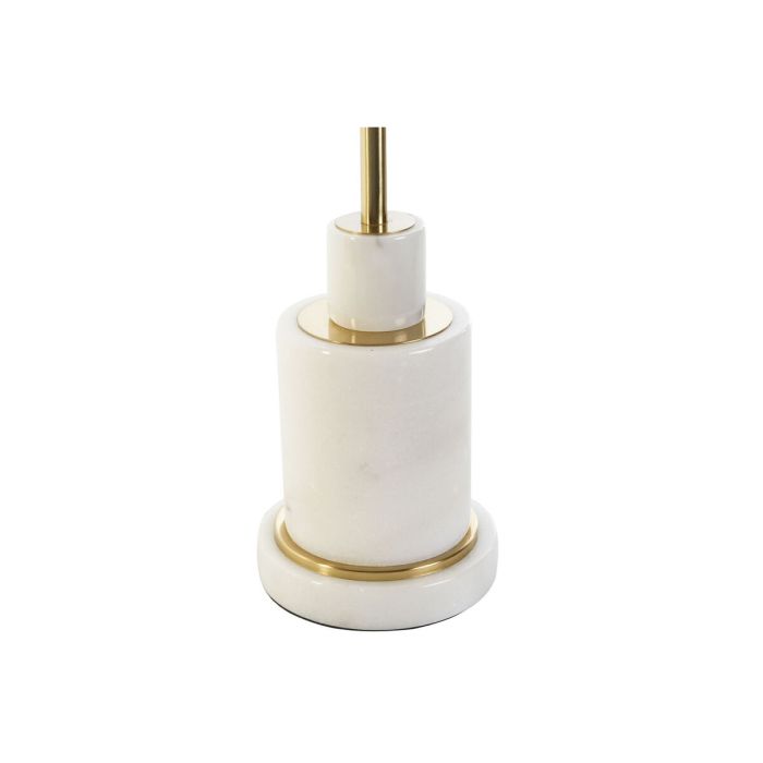 Lámpara de mesa DKD Home Decor Blanco Dorado Metal Mármol 50 W 220 V 25 x 25 x 81 cm 4