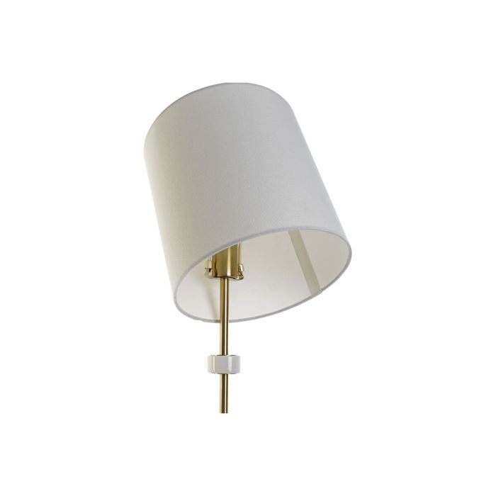 Lámpara de mesa DKD Home Decor Blanco Dorado Metal Mármol 50 W 220 V 25 x 25 x 81 cm 3